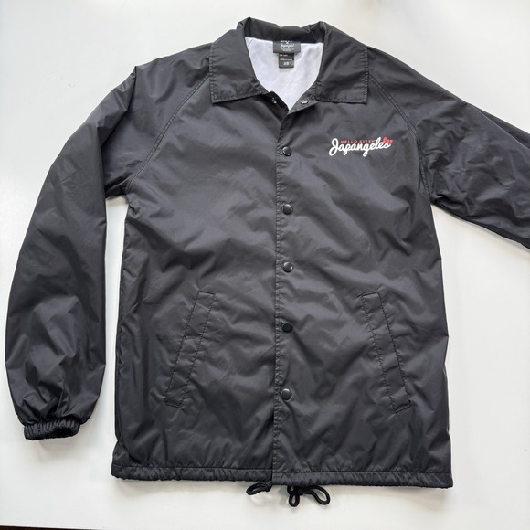 JAPANGELES Other - JAPANGELES x Hello Kitty  Windbreaker Coach Jacket Snap Button Black XS Limited